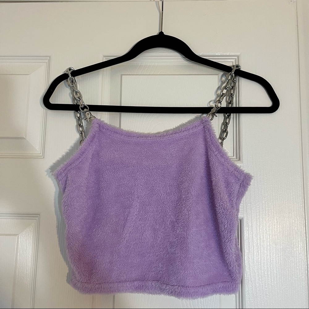 Fashion Nova Crop Top with Chain Straps